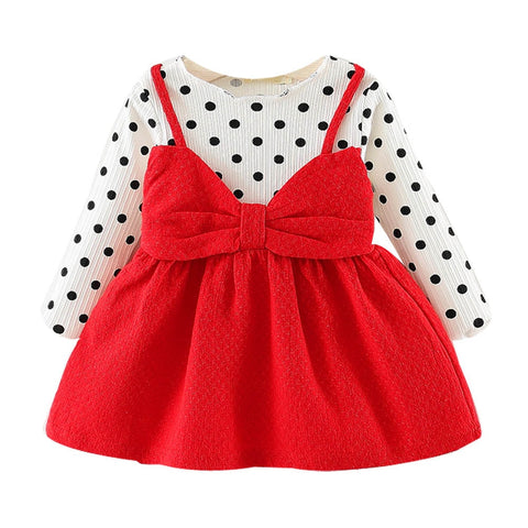 Newborn Infant baby girl clothes dresses Long Sleeve