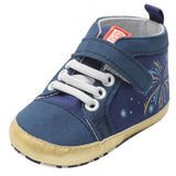 Newborn ToddlerBaby Girls Boys Firework Star Print Soft Sole BootShoes comfortable