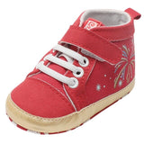 Newborn ToddlerBaby Girls Boys Firework Star Print Soft Sole BootShoes comfortable
