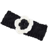 Fashion soft Baby winter Keep Warm Flower Knitting wool Infant Kids Girl Hairband