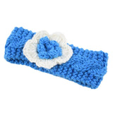 Fashion soft Baby winter Keep Warm Flower Knitting wool Infant Kids Girl Hairband