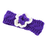Fashion soft Baby winter Keep Warm Flower Knitting wool Infant Kids Girl Hairband