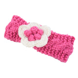 Fashion soft Baby winter Keep Warm Flower Knitting wool Infant Kids Girl Hairband