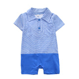 ropa mujer infantil Baby Boys Girls Short Sleeve Striped Print fashion Jumpsuit Romper Clothes