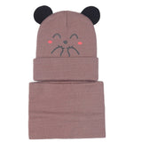 2Pcs Toddler Baby Girls Boys Warm Knitted Cap+Scarf