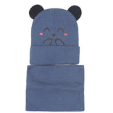 2Pcs Toddler Baby Girls Boys Warm Knitted Cap+Scarf