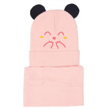 2Pcs Toddler Baby Girls Boys Warm Knitted Cap+Scarf