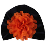 Fashion Newborn Baby Boy Girl Floral Pleuche Hat