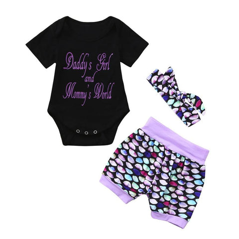 3Pcs newborn girl clothing Toddler Kids
