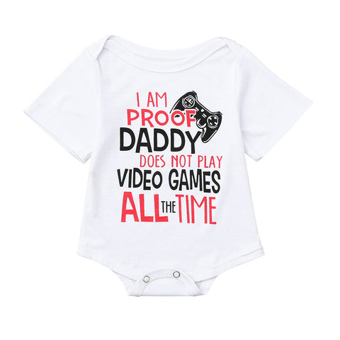 baby suit Newborn Infant baby girl clothes Boy Short Sleeve Letter Romper